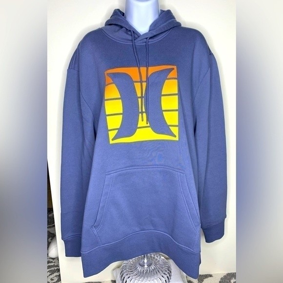 Hurley Other - Nwt Hurley Icon Fleece Blue Hoody Large